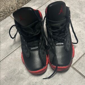 Jordan Black and Red Sneakers